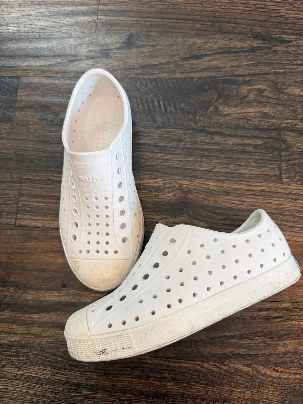 Native Kids Slip-On Water Shoes in White